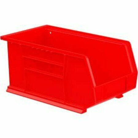 AKRO-MILS Hang & Stack Storage Bin, Plastic, Red, 12 PK 30240 RED